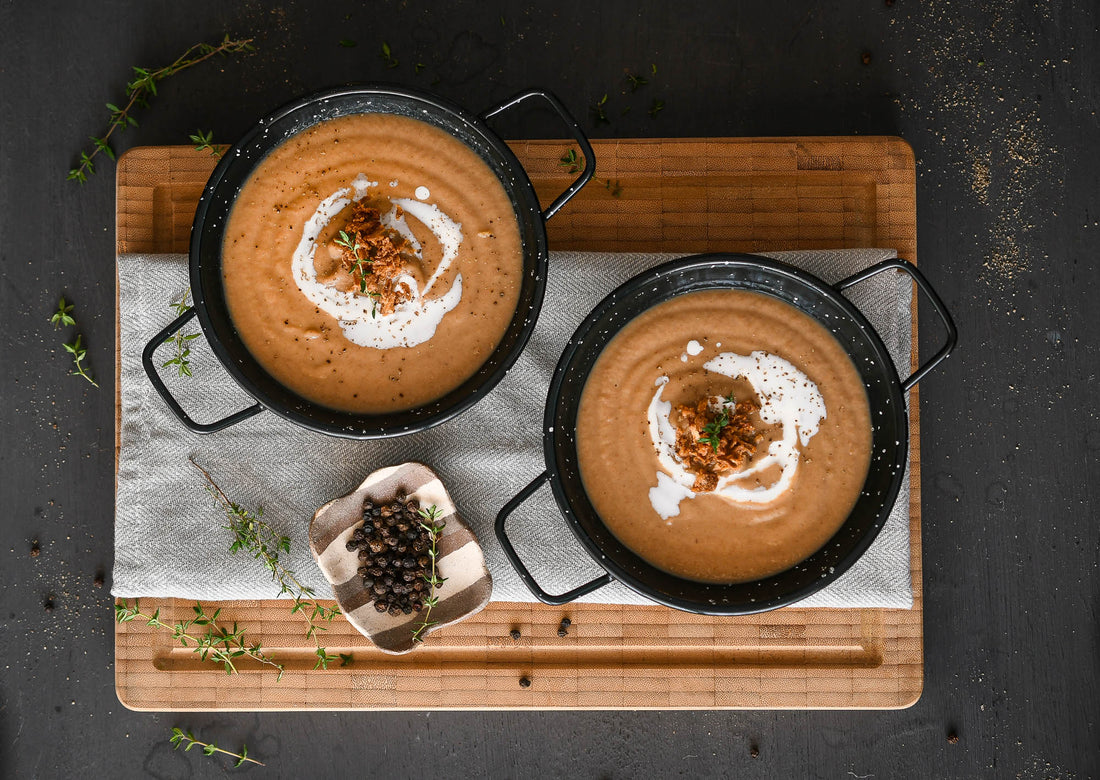 Crema de lentejas y puerro