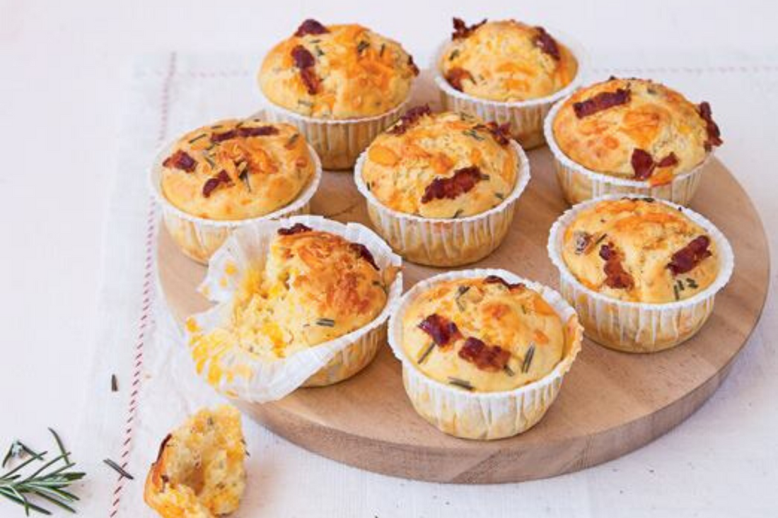 Muffins de queso y bacon