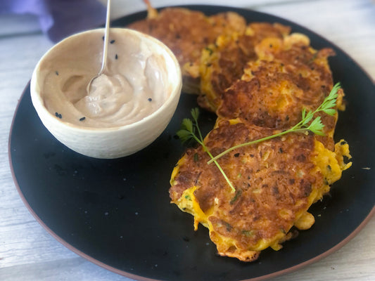 Tortitas de verduras queso y avena facilísimas con la cookexpert.