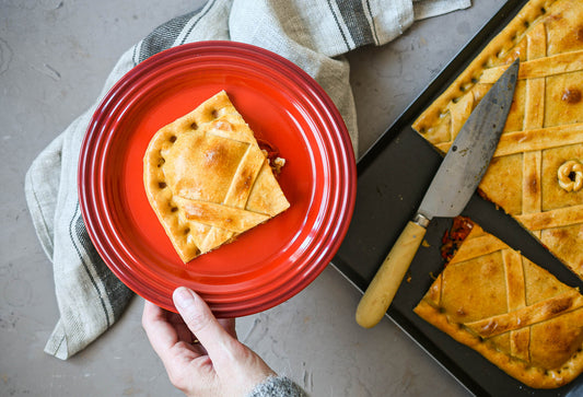 Empanada de atún, pimiento y huevo