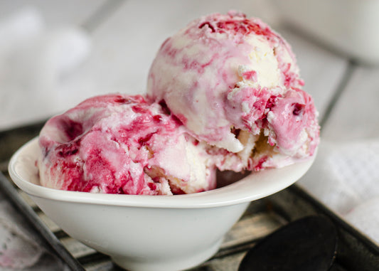 Helado casero de cerezas y mascarpone magimix