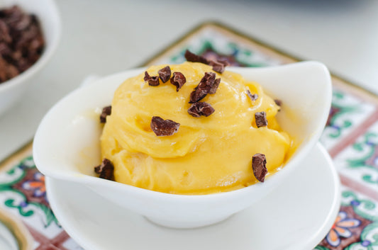 Cómo hacer helado de papaya y mango facilísimo con la Cookexpert de Magimix.